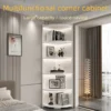Corner Bookshelf Storage Cabinet