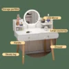 Dressing Table With LED Mirror