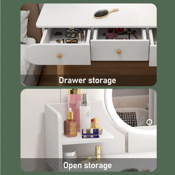Dressing Table With LED Mirror