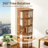 my-11134207-820l5-mkc0i0xm7rb9cc.webp Bamboo Rotating Bookshelf Storage Rack
