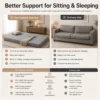 my-11134207-820l6-mr2p739wxybm16.webp Grey Foldable Tatami Sofa Bed