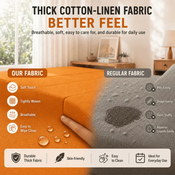 Foldable Fabric Sofa Bed