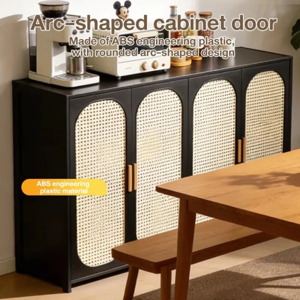 Bamboo Kitchen Cabinet 4 Doors