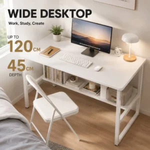 Study Table Computer Desk L120cm W45cm H72cm