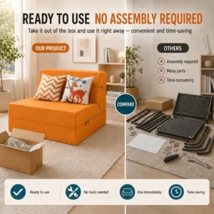Foldable Fabric Sofa Bed