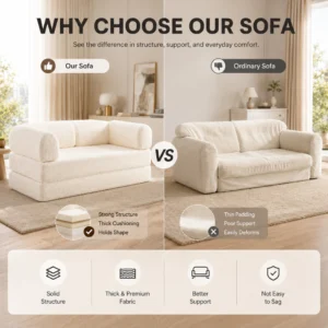 my-11134207-820ld-mrzob4eeiku865.webp Cream Teddy Compressed Cloud Sofa