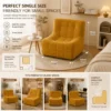 my-11134207-820lg-mrzv2lad7vgnde.webp Ginger Yellow Corduroy Single Sofa L60cm W82cm H74cm