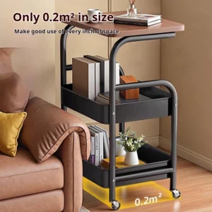 Movable Trolley Storage Rack