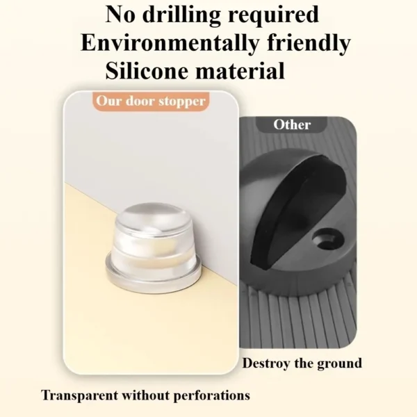 Silicone Transparent Door Stopper
