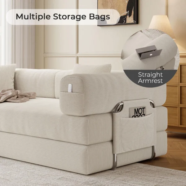 Compressed Corduroy Sofa Bed